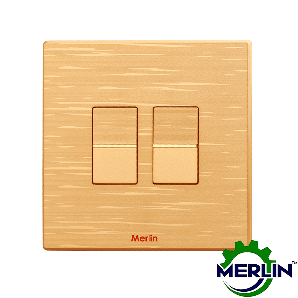 2 Gang 1 Way Switch | Trust Rose