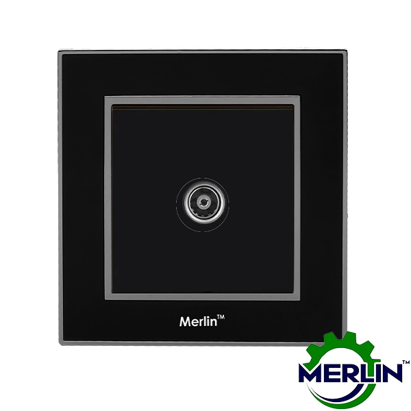 TV Socket | Dish socket | Gorgeous Black