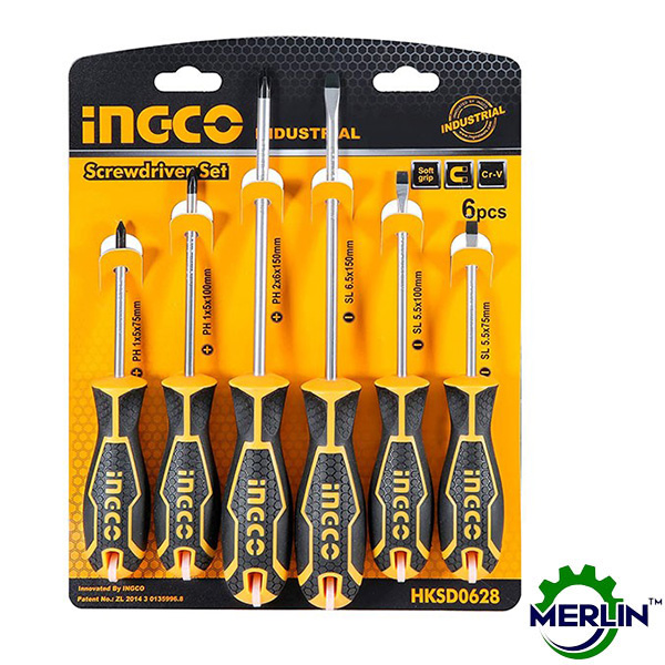 INGCO 6pcs Heavy Duty Screwdriver Set
