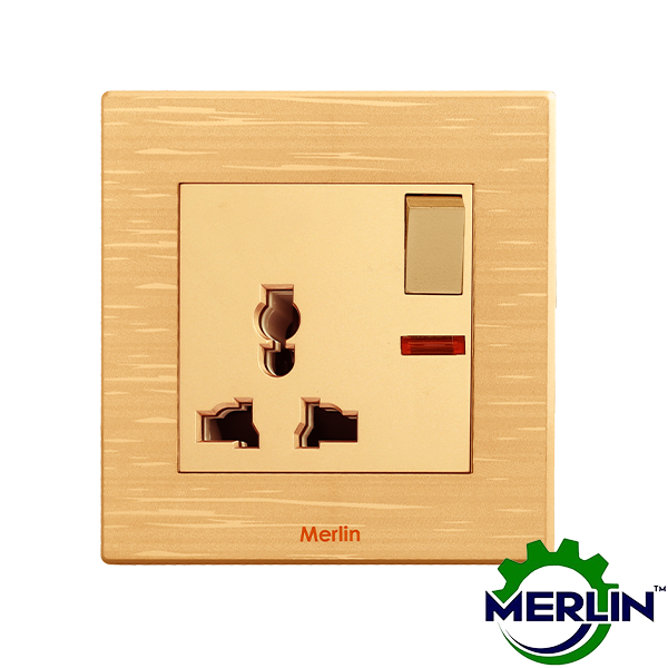 3 Pin Multi Socket with Switch | Trust Rose