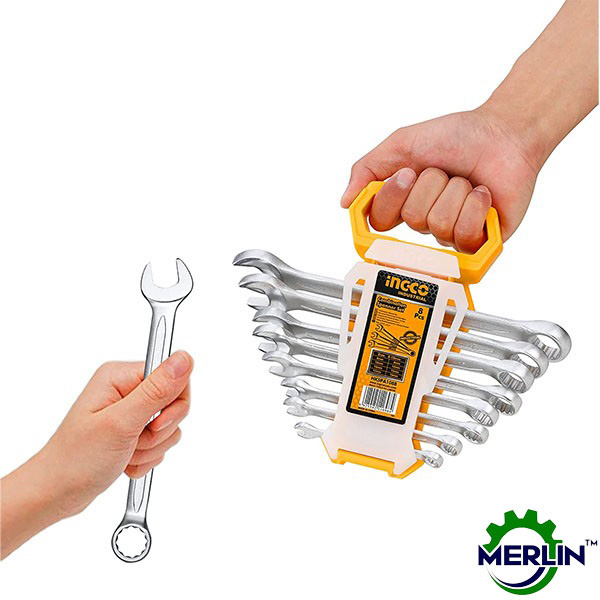 INGCO 8pcs Ring Spanner Set